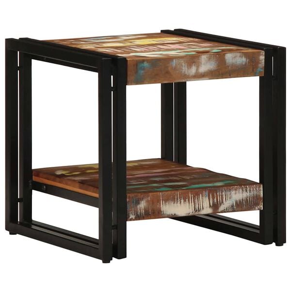 vidaXL Coffee Table Multicolour 40 x 40 x 38 cm Solid Reclaim Wood