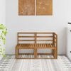 vidaXL Outdoor Middle and Corner Sofa 2 Piece Natural