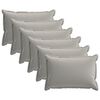 vidaXL Cushion Cover 6 pcs HOUTEN Grey 50 x 75 cm Polyester