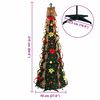 vidaXL Artificial Christmas Tree with 200 LEDs Green 210 cm PVC