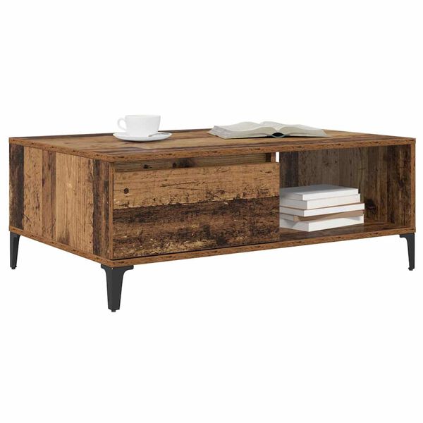 vidaXL Coffee Table Old wood 90 x 60 x 35 cm Engineered wood