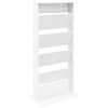 vidaXL Magazine Rack with Shelf White 70 x 41 x 156 cm Engineered Wood