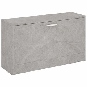 vidaXL Shoe Bench Concrete Grey 80x24x45 cm Engineered Wood