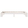 vidaXL Bed Frame White 100 x 200 cm Solid Pine Wood