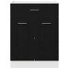vidaXL Hanging Cabinet with Drawer Riga Black Oak 60 x 46 x 81.5 cm