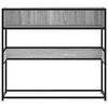 vidaXL Console Table Grey Sonoma 90x35x80 cm Engineered Wood