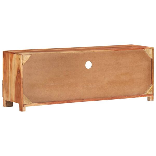 vidaXL TV Cabinet 110x30x40 cm Solid Acacia Wood