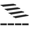 vidaXL Stair Treads 8 pcs 100 x 25 x 2 cm Black Solid Beech Wood