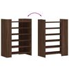 vidaXL Shoe Cabinet Brown Oak 74.5x37.5x100 cm Engineered Wood