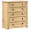 vidaXL Chest of Drawers Corona 80x40x89 cm Solid Wood Pine
