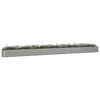 vidaXL Planter Light Grey 770 x 50 x 45 cm Galvanised Steel