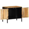vidaXL Bedside Cabinet 2 pcs Brown and Black 50 x 30 x 45 cm