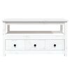 vidaXL Coffee Table White 102x49x55 cm Solid Wood Pine
