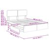 vidaXL Storage Bed Concrete Grey 150 x 200 cm Engineered Wood