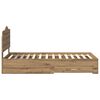 vidaXL Bed Frame with Drawer Artisan Oak 90 x 190 cm Engineered Wood