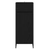 vidaXL Bathroom Cabinet Black Oak 40 x 30 x 100 cm Engineered Wood