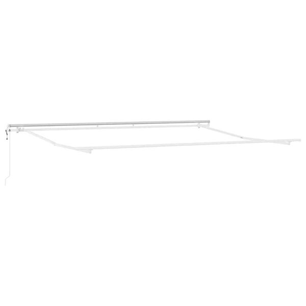 vidaXL Awning Frame White 400 x 300 cm Aluminium