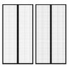 vidaXL Insect Door Curtain 210 x 100 cm 2 pcs Magnet Black