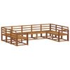 vidaXL Outdoor Sofa Set 9 pcs Natural Solid Acacia Wood