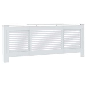 vidaXL MDF Radiator Cover White 205 cm