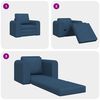vidaXL Sofa Bed Blue 98 x 71 x 83 cm Velvet