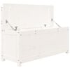 vidaXL Bench White 110x41x76.5 cm Solid Wood Pine