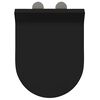 vidaXL Toilet Seat Adjustable Black 48.5 x 36 x 5 cm Polypropylene