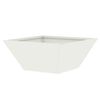 vidaXL Garden Planter 5 pcs White 35 x 35 x 15 cm Cold-rolled Steel