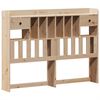 vidaXL Bed Frame without Mattress 150x200 cm King Size Solid Wood Pine