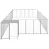 vidaXL Dog Kennel Silver 26.62 m&sup2; Steel