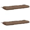 vidaXL 2-Piece Bench Cushions VIANEN 100% Polyester Taupe