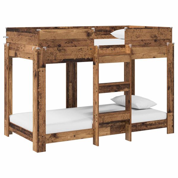 vidaXL Bunk Bed for Kids Old Wood 80 x 160 cm Engineered Wood