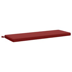 vidaXL Bench Cushion SOEST 100% Polyester Wine Red 110 x 40 x 5 cm