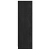 vidaXL Book Cabinet/Room Divider Black 36x33x110 cm Solid Pinewood