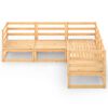 vidaXL 5 Piece Garden Lounge Set Solid Wood Pine