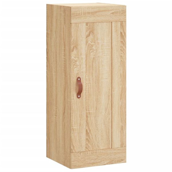 vidaXL Wall Mounted Cabinet Sonoma Oak 34.5x34x90 cm Engineered Wood