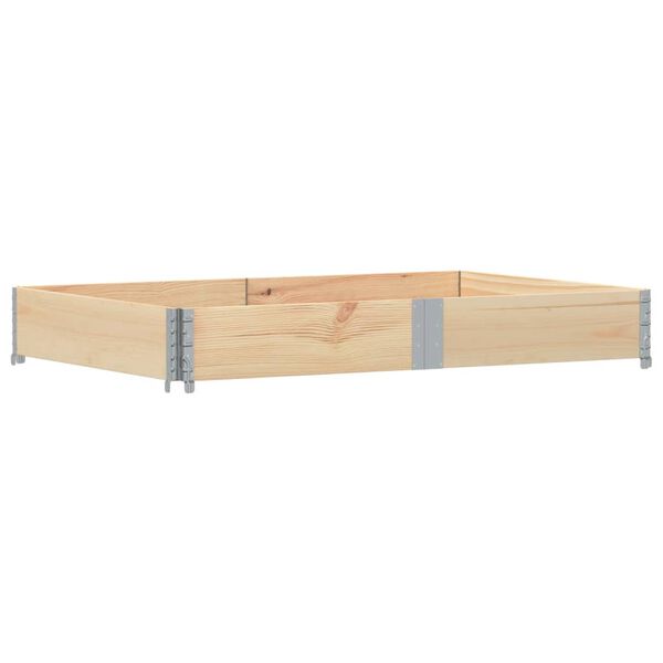 vidaXL Pallet Collar 150x100 cm Solid Wood Pine