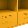 vidaXL TV Cabinets 2 pcs Mustard Yellow 68x39x50.5 cm Steel