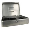 WESTCOTT Cash Box 301x242x91 mm Silver