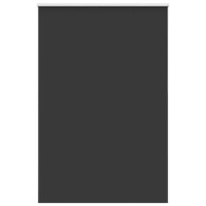 vidaXL Roller Blind Blackout Black 155x230 cm Fabric Width 151.6 cm Polyester