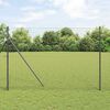 vidaXL Fence Posts 12 pcs Grey Powder-coated steel