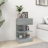 vidaXL Bedside Cabinet Grey Sonoma 40x35x65 cm Engineered Wood