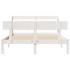 vidaXL Bed Frame without Mattress White 120x200 cm Solid Wood Pine