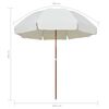 vidaXL Garden Parasol with Steel Pole 300 cm Sand