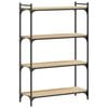 vidaXL Bookcase 4-Tier Sonoma Oak 80x30x120 cm Engineered Wood