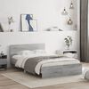 vidaXL Bed Frame without Mattress Grey Sonoma 120x200 cm