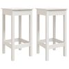 vidaXL Bar Chairs 2 pcs White 40x40x78 cm Solid Wood Pine