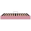 vidaXL Storage Bed with Mattress with Storage Pink 140 x 190 cm Velvet