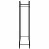 vidaXL Firewood Rack Matt Black 110x28x116 cm Steel