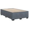 vidaXL Box Spring Bed with Mattress Dark Grey 120x190 cm Small Double Velvet